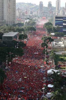 Marea roja en Caracas