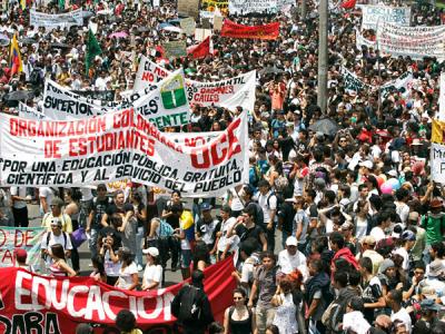 Colombia: Las protestas estudiantiles se extienden por todo el país