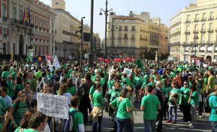 España vive una jornada de protestas en defensa de la educación pública